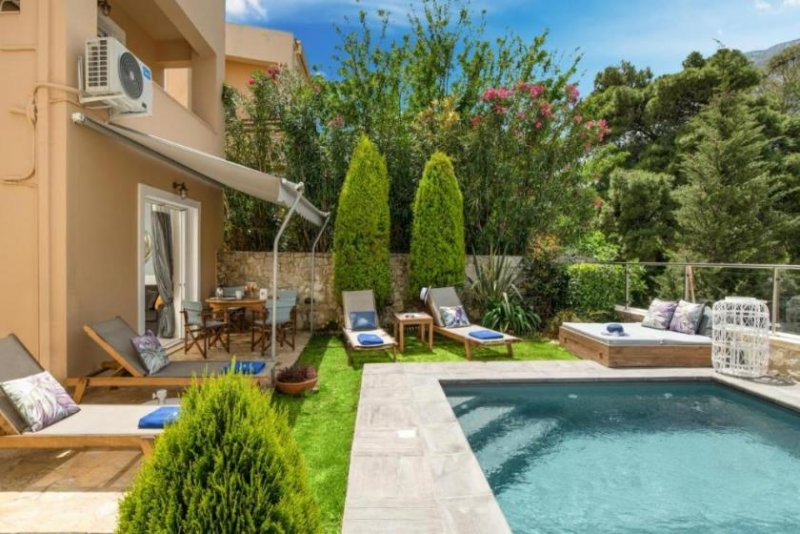 Georgioupoli Kreta, Georgioupoli: Schönes Haus zum Verkauf mit herrlichem Blick auf den Kournas-See Haus kaufen